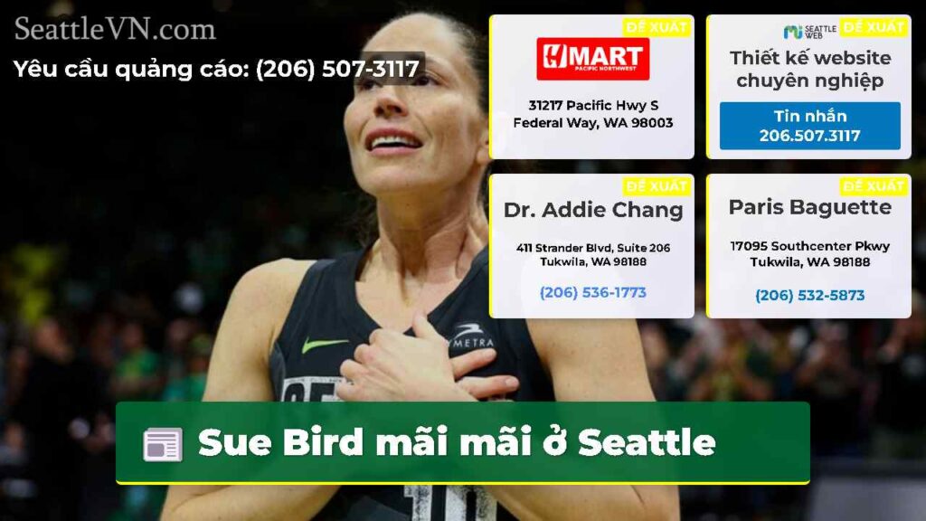 Sue Bird mãi mãi ở Seattle