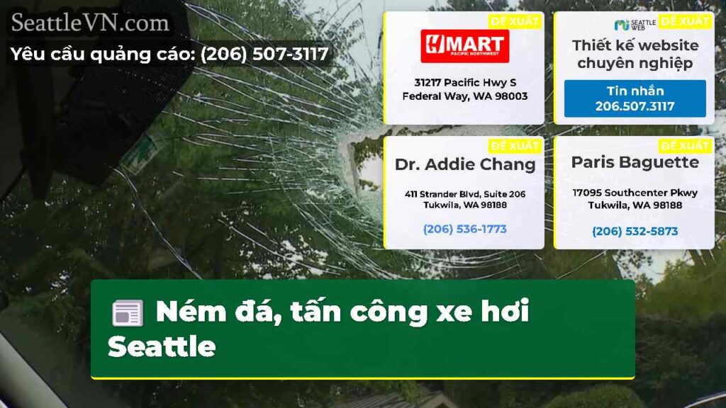 Ném đá, tấn công xe hơi Seattle