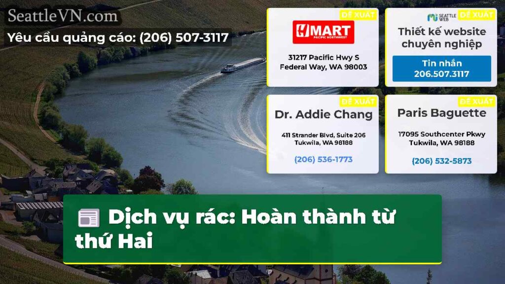Dịch vụ rác: Hoàn thành từ thứ Hai