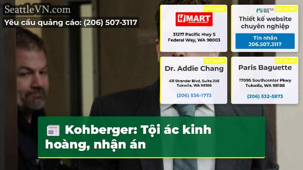 Kohberger: Tội ác kinh hoàng, nhận án