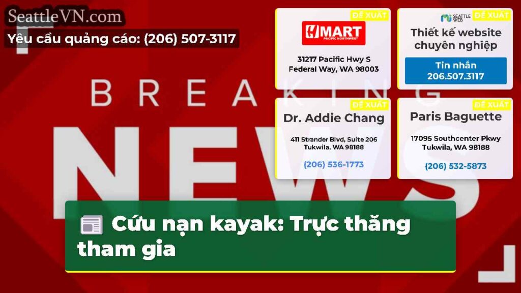Cứu nạn kayak: Trực thăng tham gia