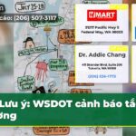 Lưu ý WSDOT cảnh báo tắc đường