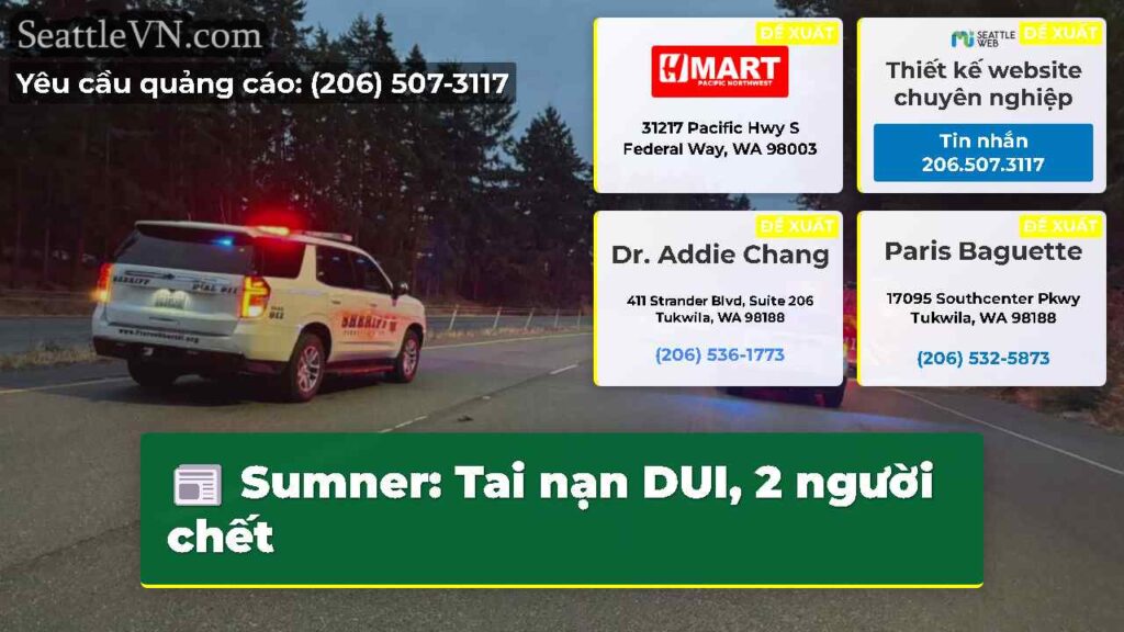Sumner: Tai nạn DUI, 2 người chết