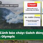Cảnh báo cháy Gulch đóng cửa Olympic