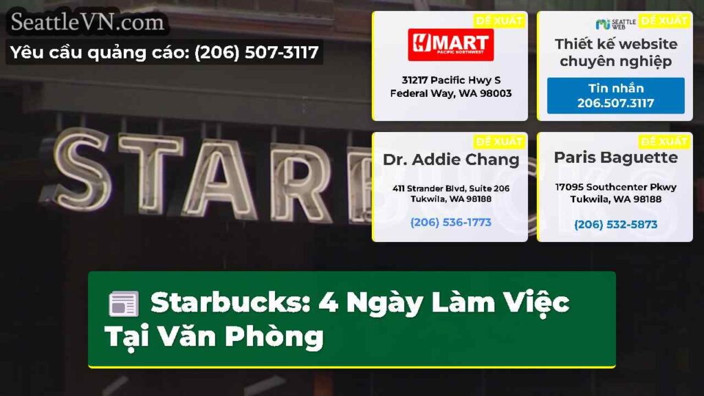 Starbucks: 4 Ngày Làm Việc Tại Văn Phòng