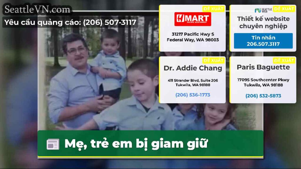 Mẹ, trẻ em bị giam giữ