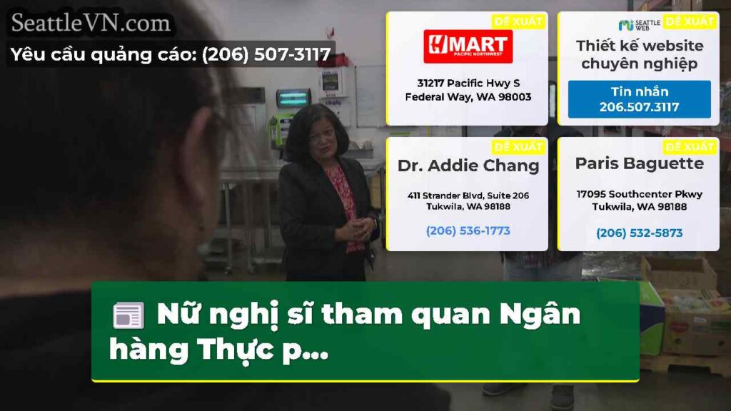 Nữ nghị sĩ tham quan Ngân hàng Thực p...
