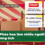 Pháo hoa làm nhiều người thương tích