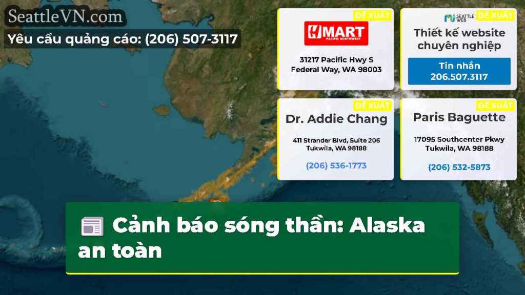 Cảnh báo sóng thần: Alaska an toàn