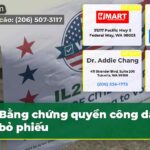 Bằng chứng quyền công dân để bỏ phiếu