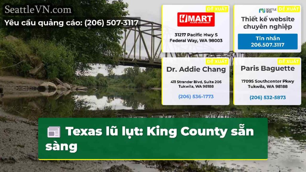 Texas lũ lụt: King County sẵn sàng