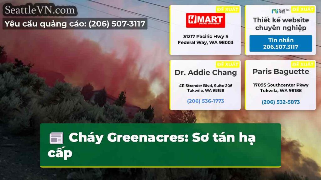 Cháy Greenacres: Sơ tán hạ cấp