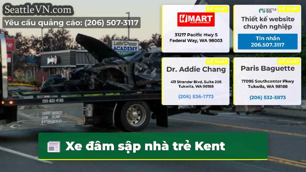 Xe đâm sập nhà trẻ Kent