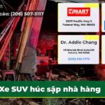 Xe SUV húc sập nhà hàng