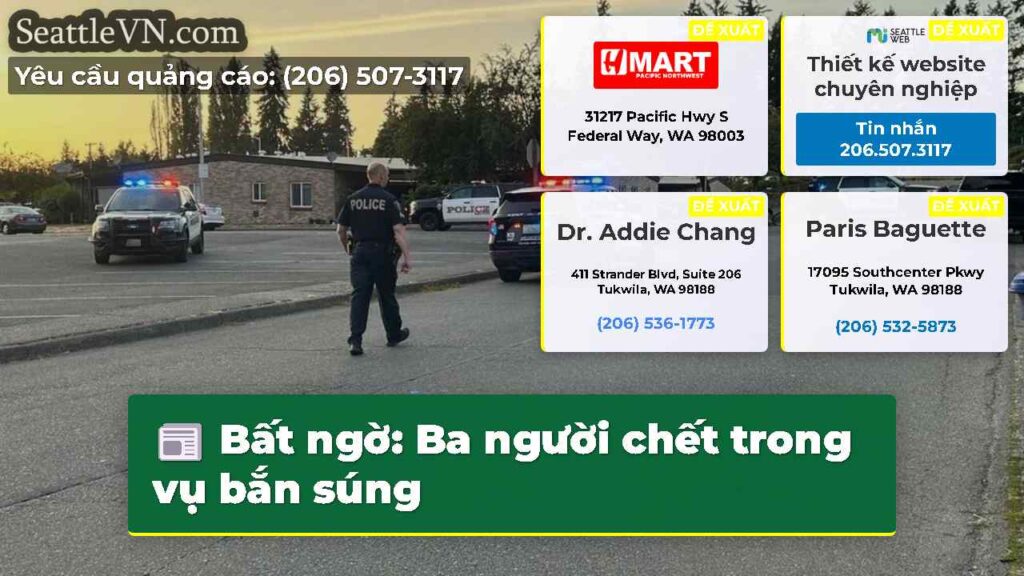 Bất ngờ: Ba người chết trong vụ bắn súng