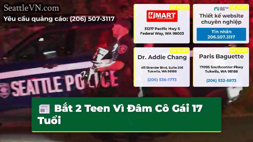 Bắt 2 Teen Vì Đâm Cô Gái 17 Tuổi
