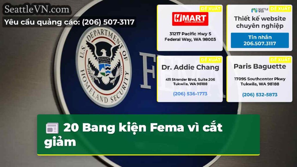 20 Bang kiện Fema vì cắt giảm
