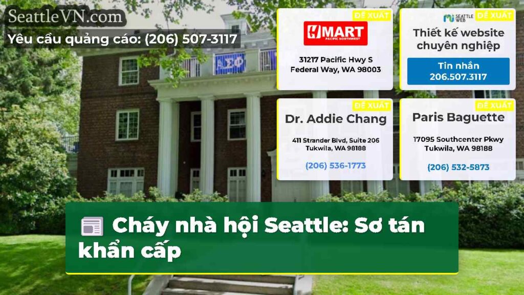 Cháy nhà hội Seattle: Sơ tán khẩn cấp