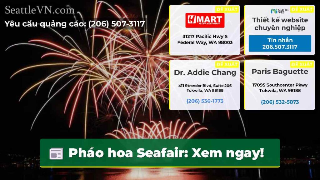 Pháo hoa Seafair: Xem ngay!