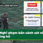 Nghi phạm bắn cảnh sát nhảy xuống hồ