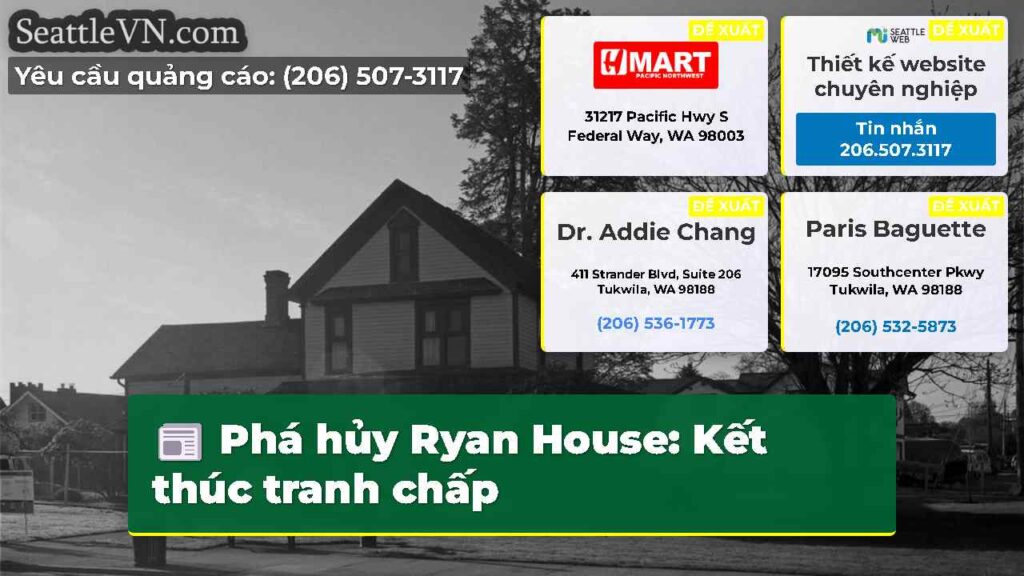 Phá hủy Ryan House: Kết thúc tranh chấp