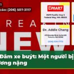 Đâm xe buýt Một người bị thương nặng