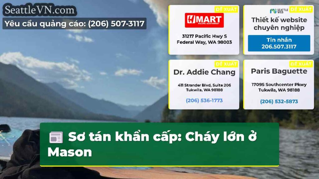 Sơ tán khẩn cấp: Cháy lớn ở Mason