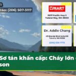 Sơ tán khẩn cấp Cháy lớn ở Mason