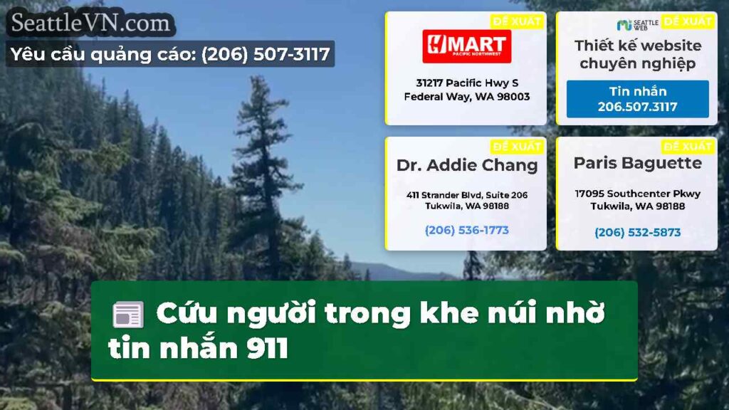 Cứu người trong khe núi nhờ tin nhắn 911