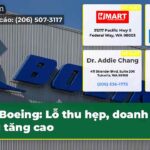 Boeing Lỗ thu hẹp doanh thu tăng cao