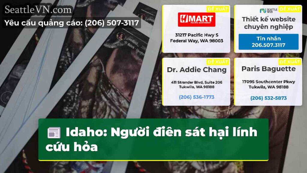 Idaho: Người điên sát hại lính cứu hỏa