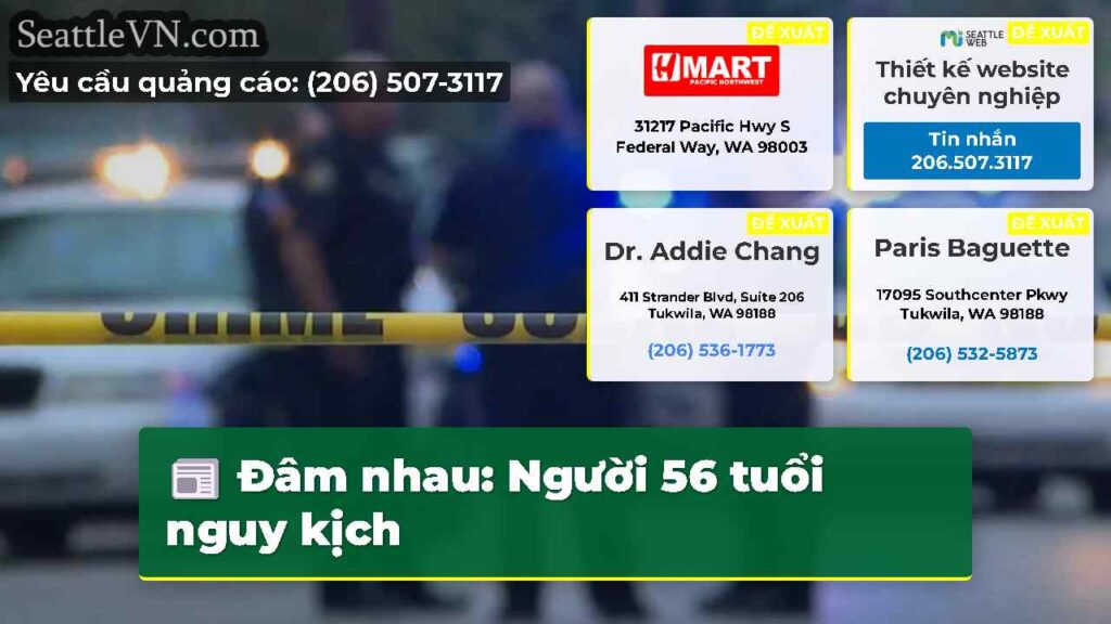 Đâm nhau: Người 56 tuổi nguy kịch