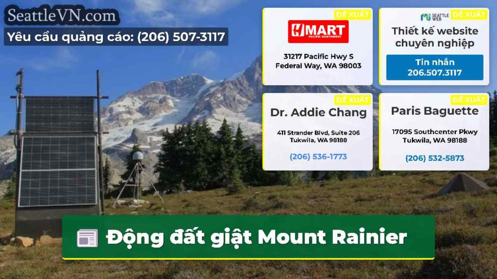 Động đất giật Mount Rainier