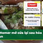 Homer mở cửa lại sau hỏa hoạn
