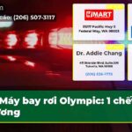 Máy bay rơi Olympic 1 chết 2 thương