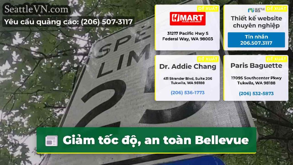 Giảm tốc độ, an toàn Bellevue