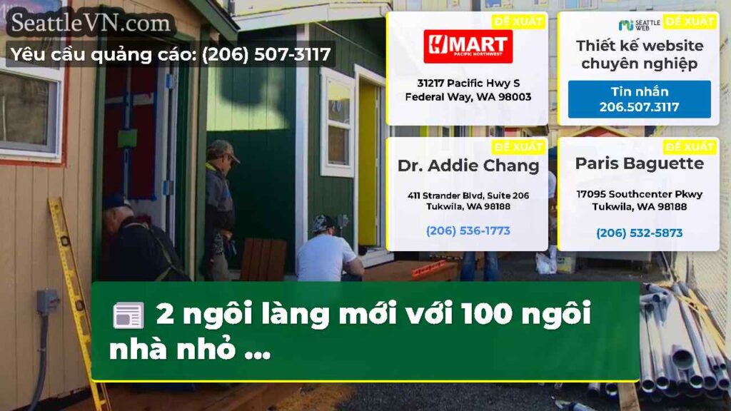 2 ngôi làng mới với 100 ngôi nhà nhỏ ...