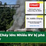 Cháy lớn Nhiều RV bị phá hủy