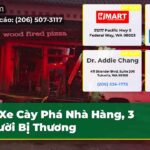 Xe Cày Phá Nhà Hàng 3 Người Bị Thương
