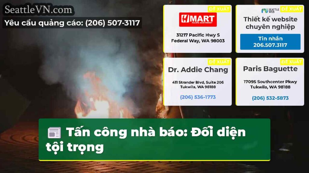 Tấn công nhà báo: Đối diện tội trọng