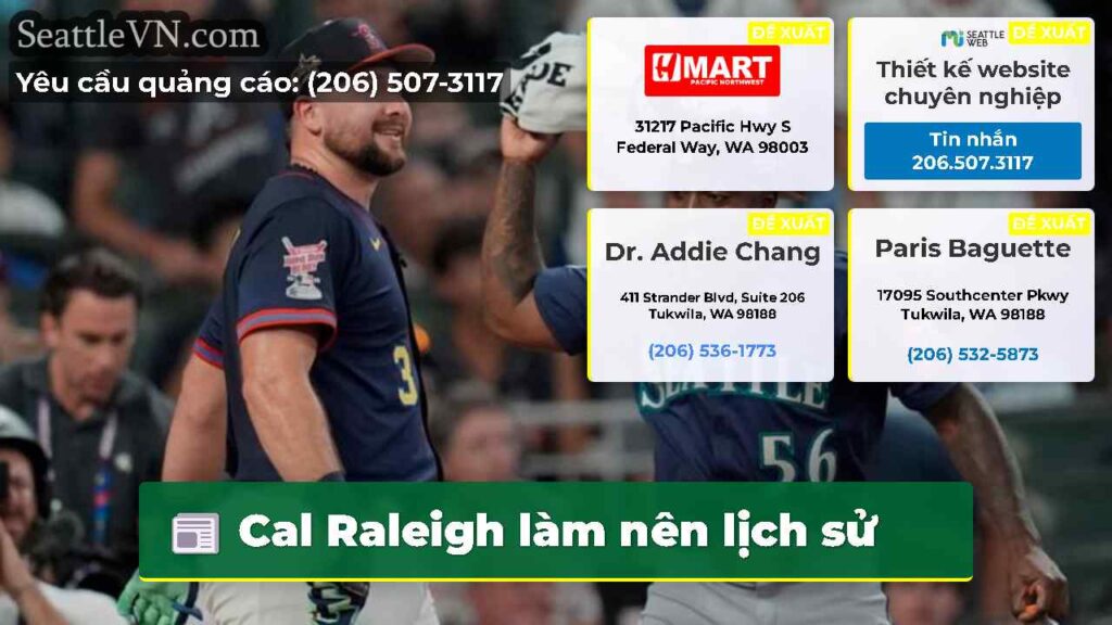 Cal Raleigh làm nên lịch sử
