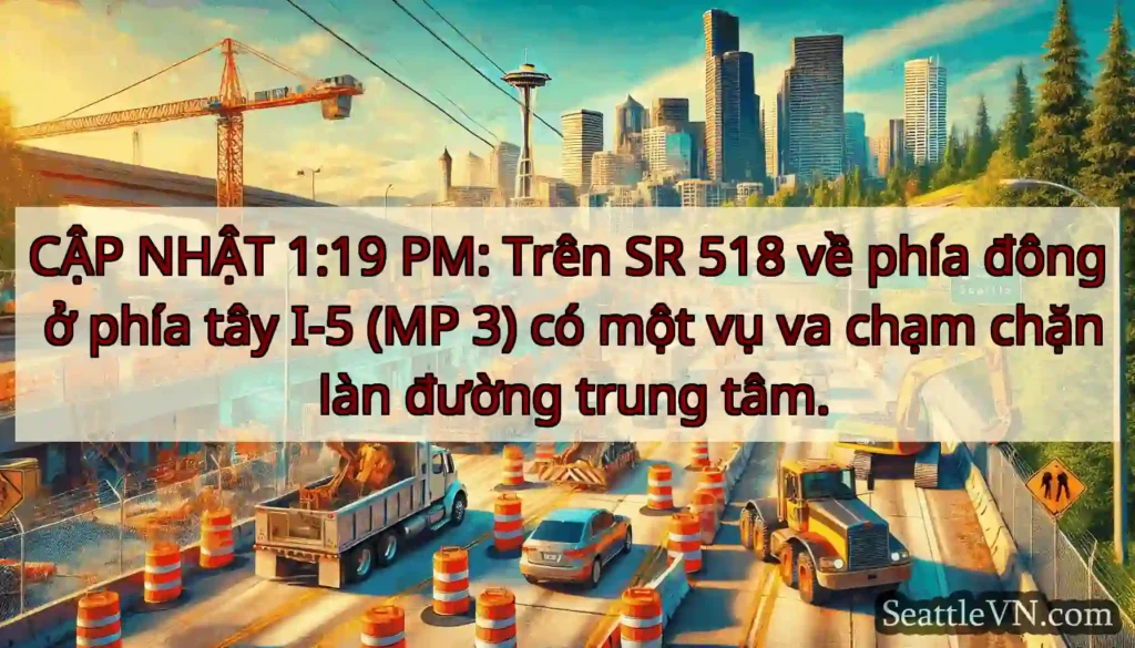 CẬP NHẬT 1:19 PM: Trên SR 518 về phía đông ở phía