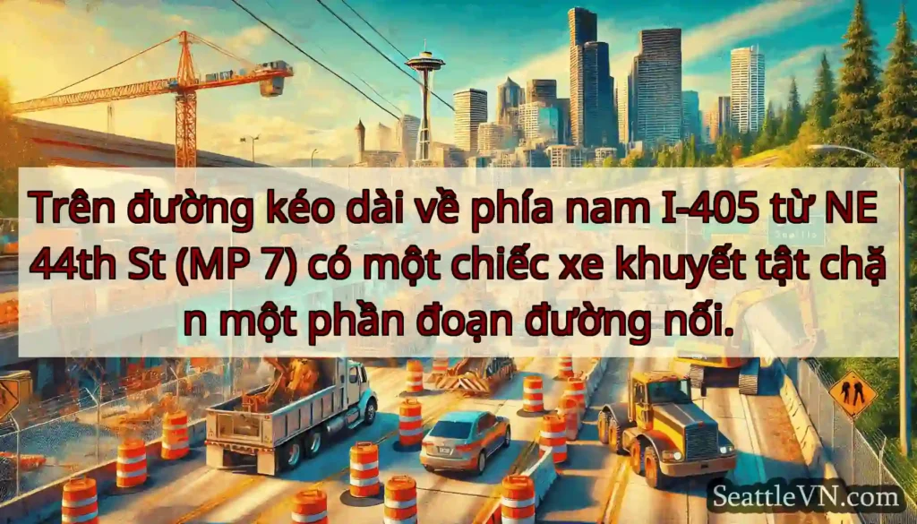 Trên đường kéo dài về phía nam I-405 từ NE 44th