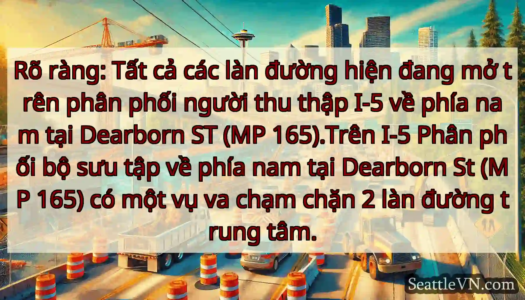Rõ ràng: Tất cả các làn đường hiện đang mở trên
