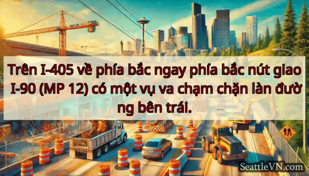 Trên I-405 về phía bắc ngay phía bắc nút giao