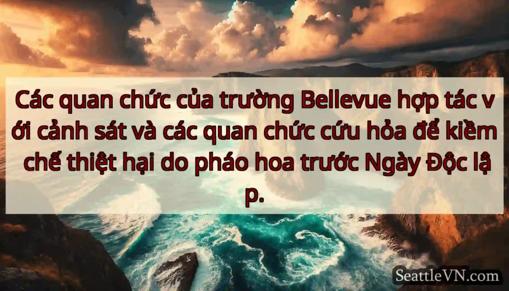 Các quan chức của trường Bellevue hợp tác với