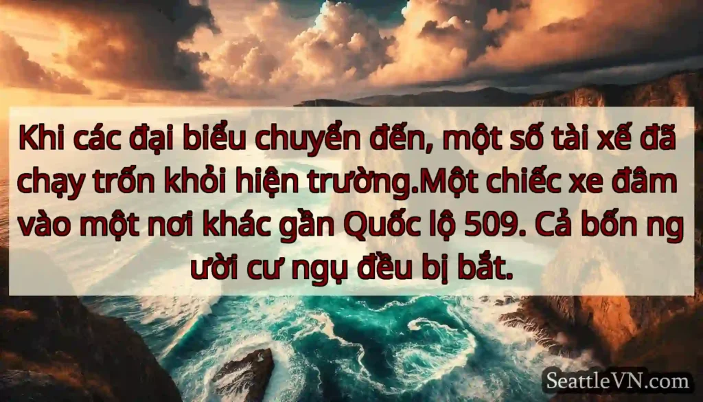 Khi các đại biểu chuyển đến, một số tài xế đã