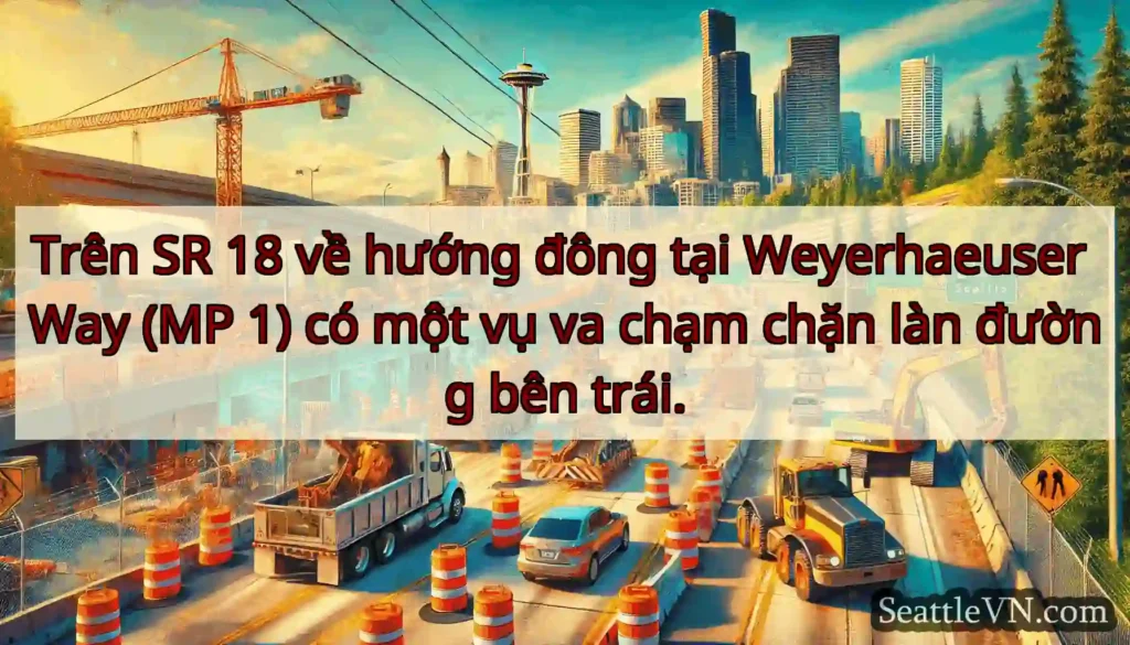 Trên SR 18 về hướng đông tại Weyerhaeuser Way (MP