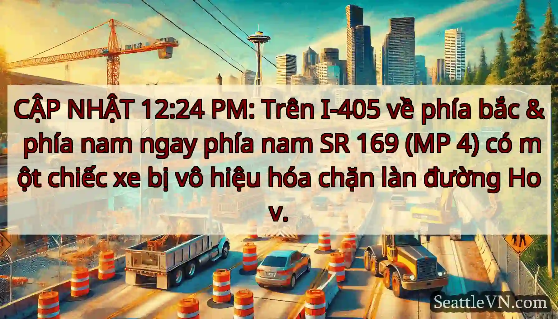 CẬP NHẬT 12:24 PM: Trên I-405 về phía bắc & phía