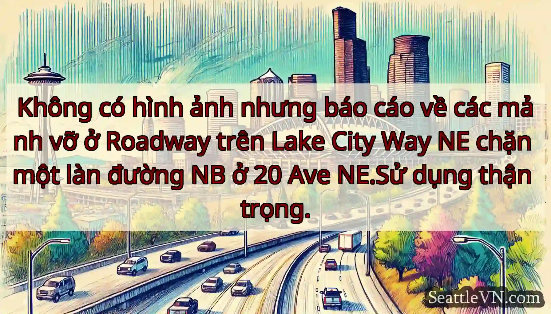 Không có hình ảnh nhưng báo cáo về các mảnh vỡ ở
